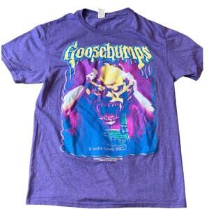 Vintage Goosebumps “If Looks Could Kill” Purple Graphic Tee Unisex Size Small